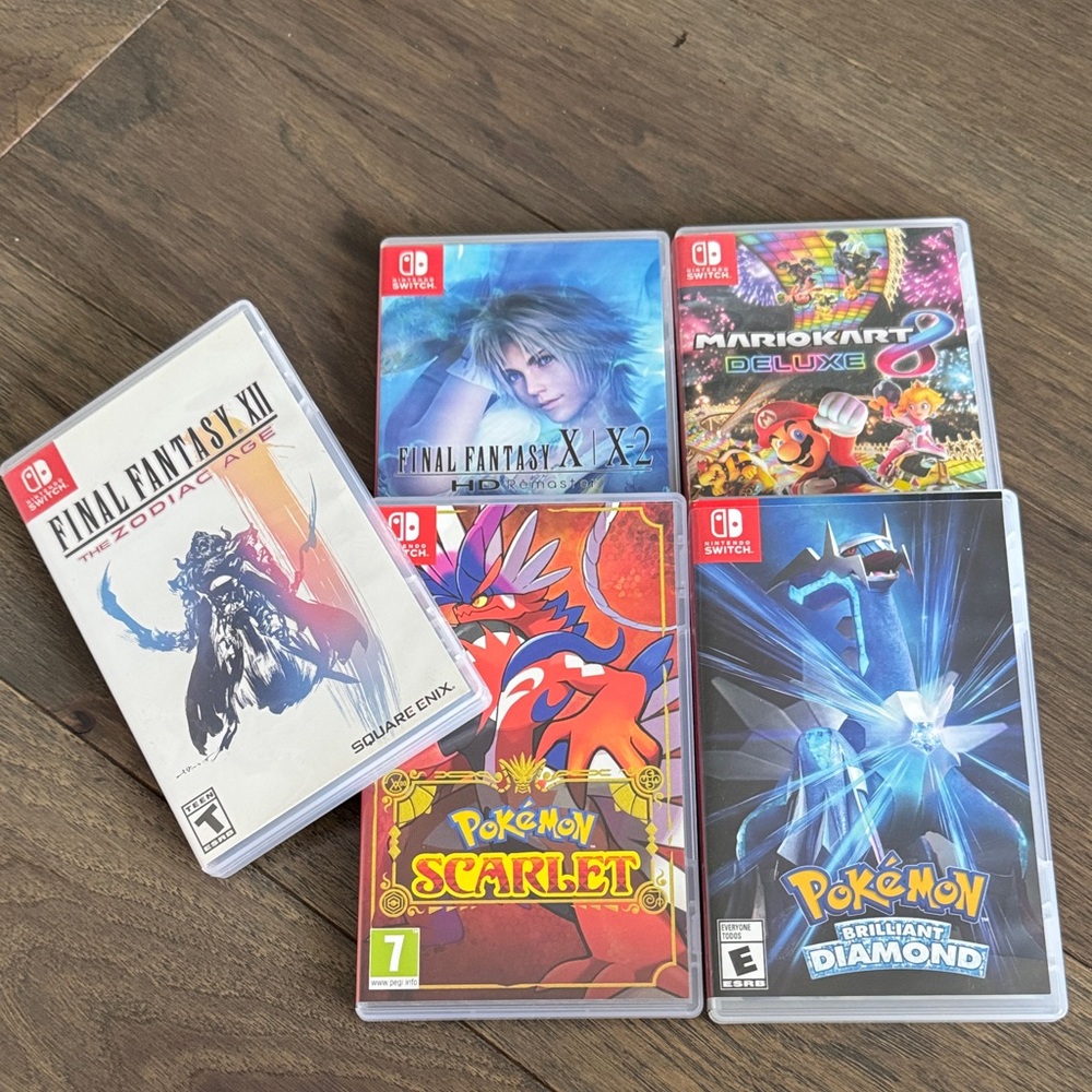 Nintendo Switch Video Games Set of 5